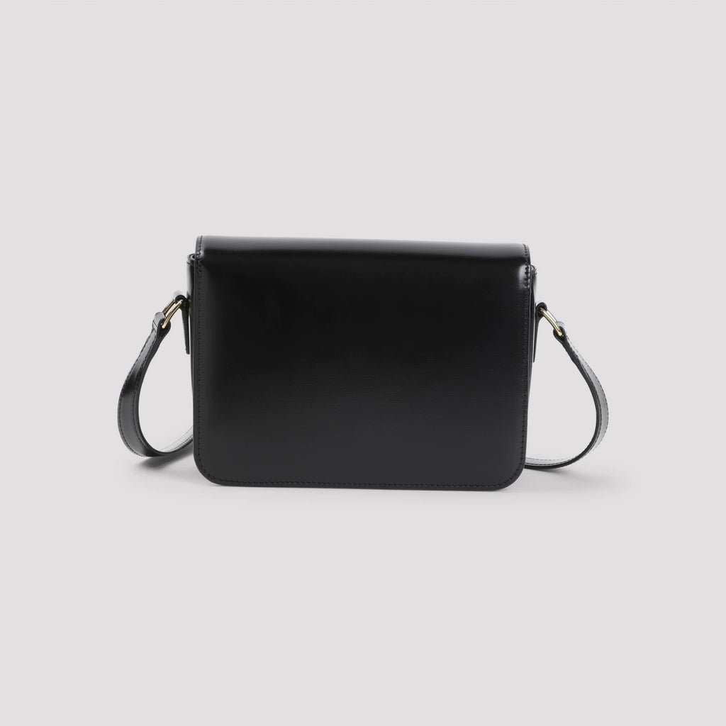 Celine Women's Teen Triomphe Small Shoulder Bag in Black