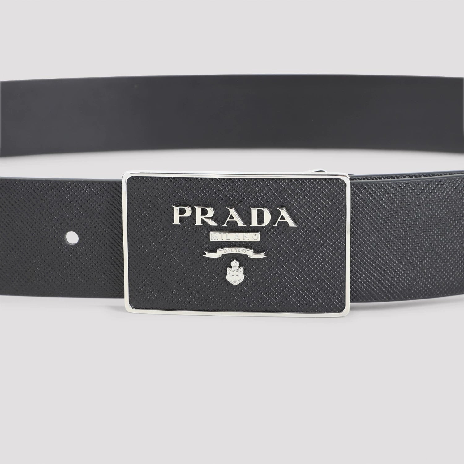 Prada Men's Saffiano Belt in Black