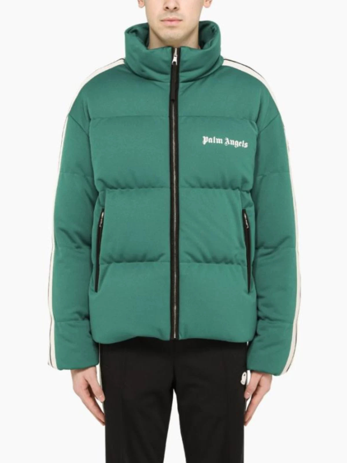 Moncler Men's Palm Angels Rodman Down Jacket in Green