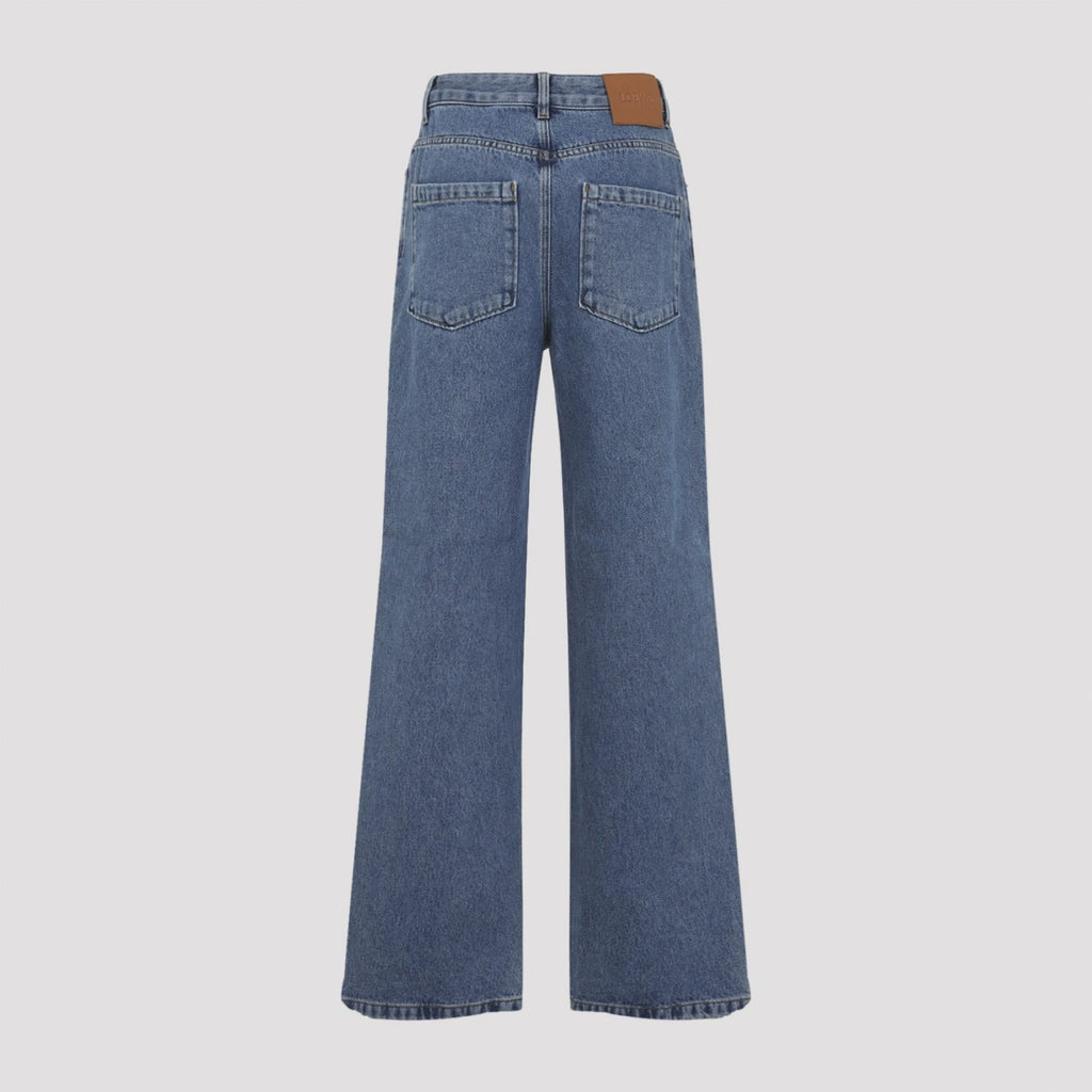 Loewe Women's Anagram Jeans in Blue