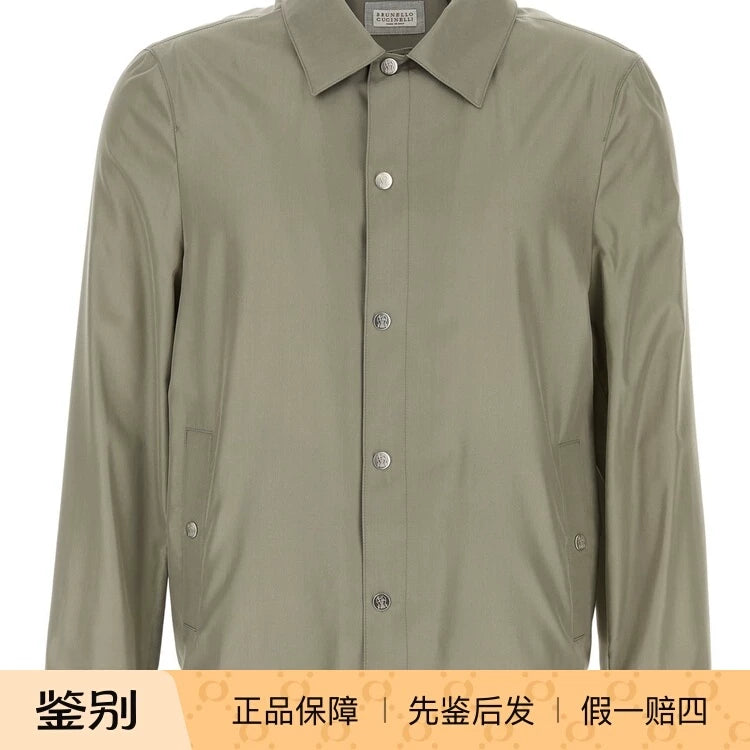 Brunello Cucinelli Men's Jacket in Grey