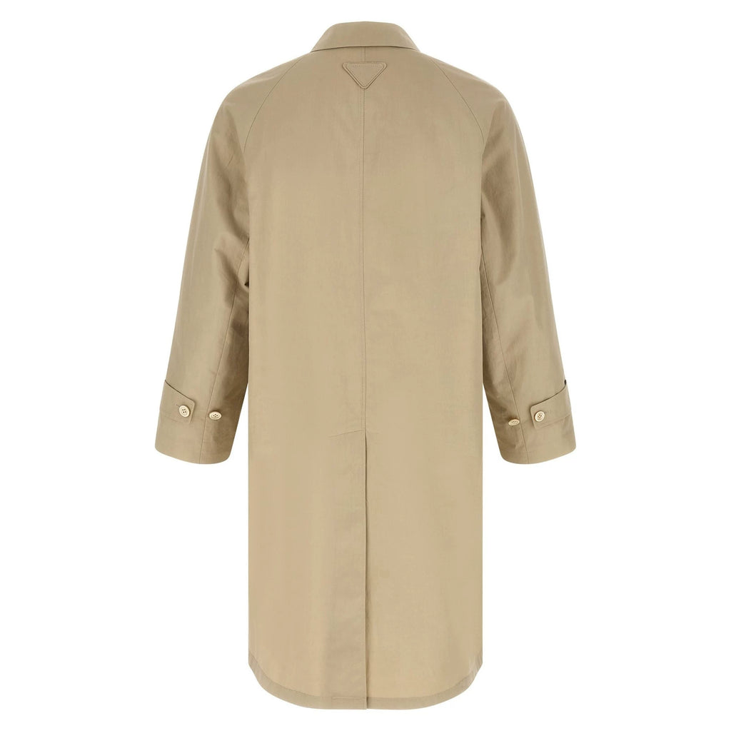 Prada Men's Trench Coat in Beige