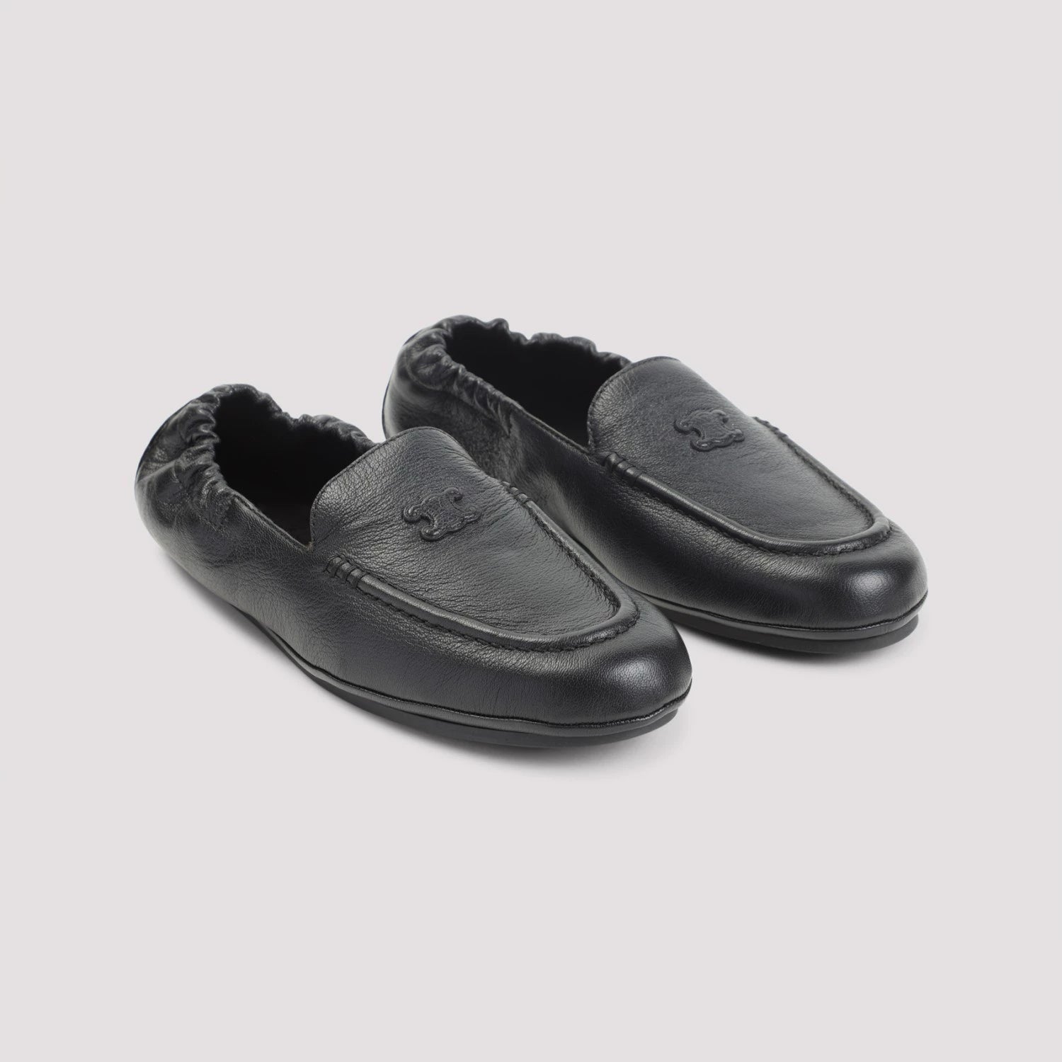 Celine Men's Triomphe Loafers in Black