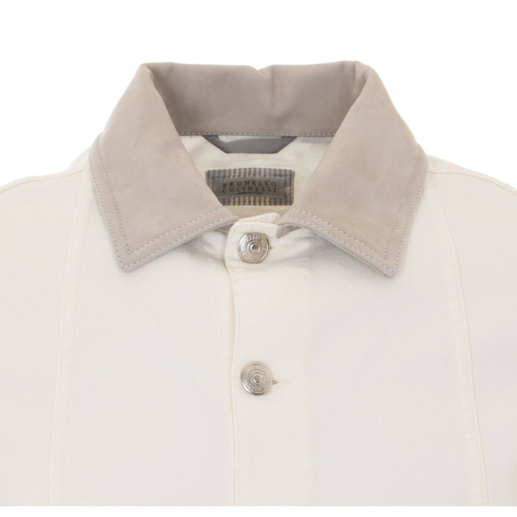 Brunello Cucinelli Men's Jacket in White