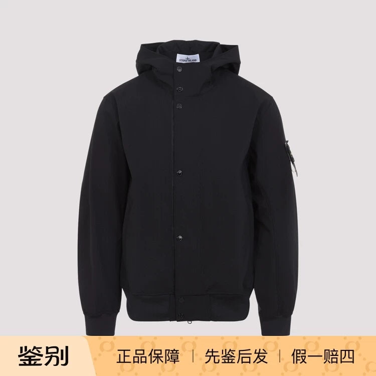 Stone Island Men's Jacket in Black
