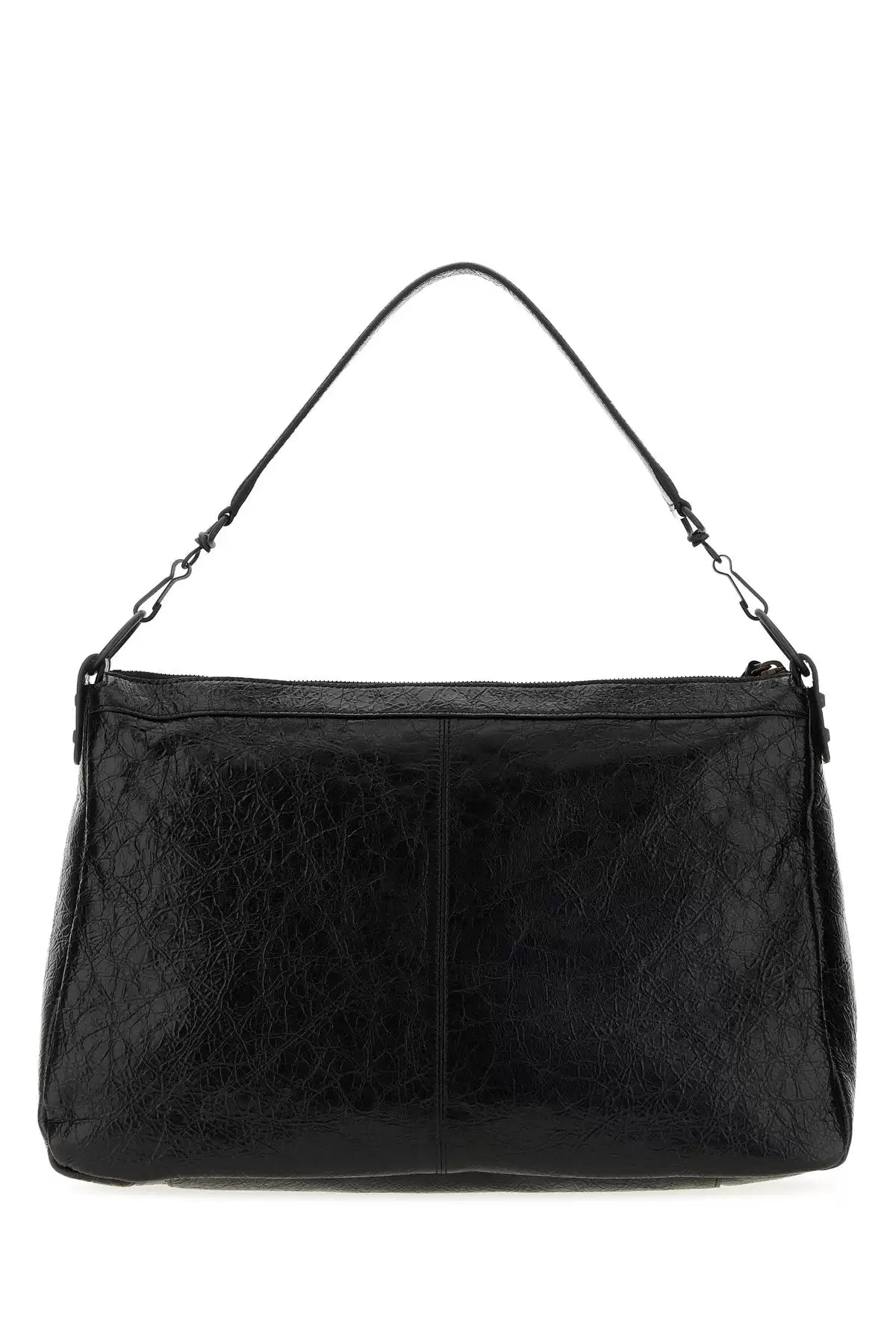 Balenciaga Men's Le City Moto Medium Shoulder Bag in Black