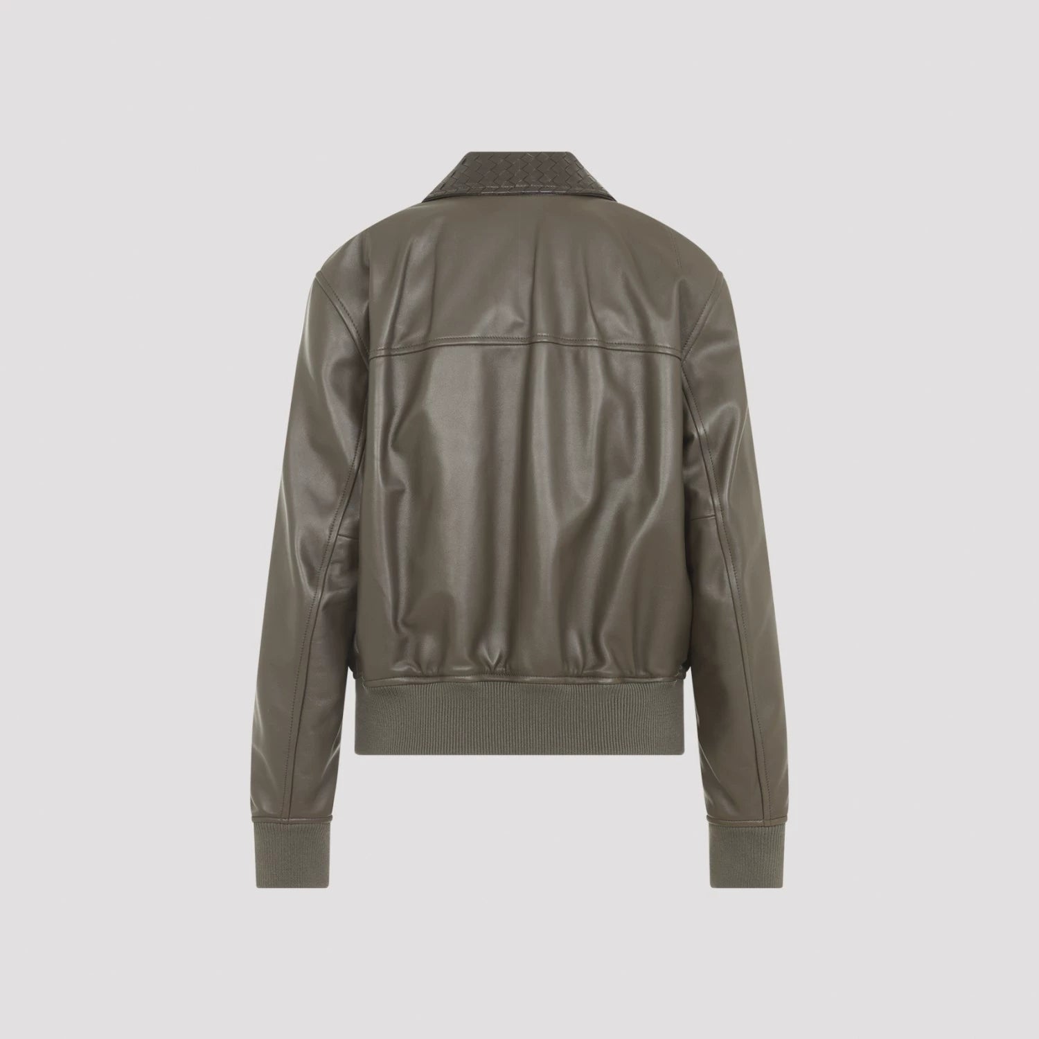 Bottega Veneta Women's Leather Jacket in Green