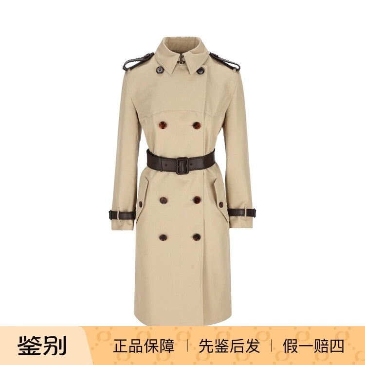 Burberry Women's Foxfield Trench Coat in Beige