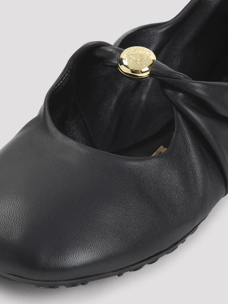 Loewe Women's Pebble Soft Shoes in Black