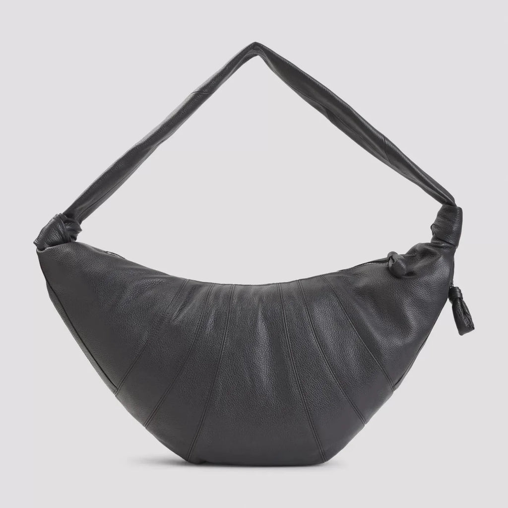 LEMAIRE Unisex Large Croissant Crossbody Bag in Dark Chocolate