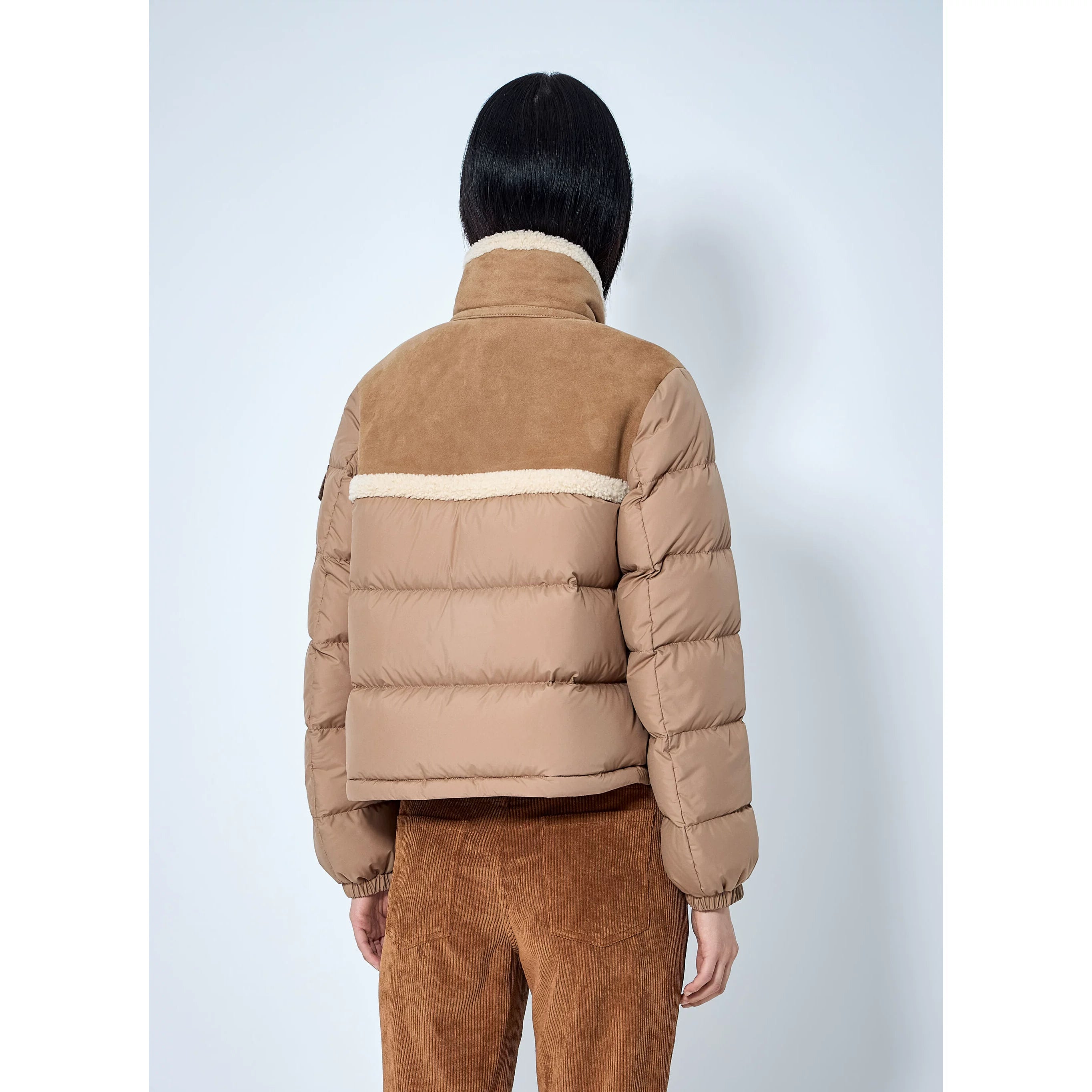 Moncler Women's Aurore Down Jacket in Beige
