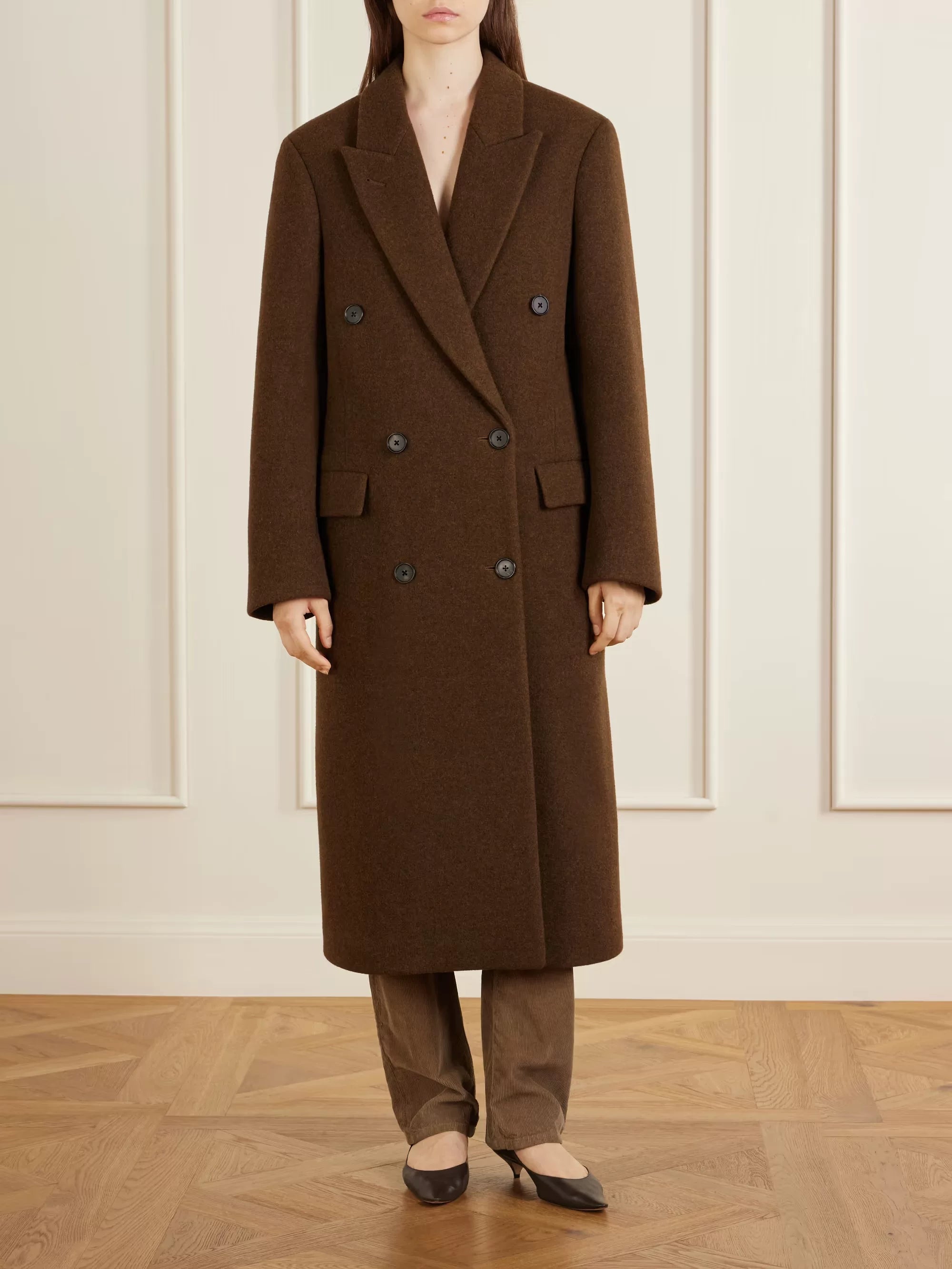 The Row Women's Bamira Coat in Brown