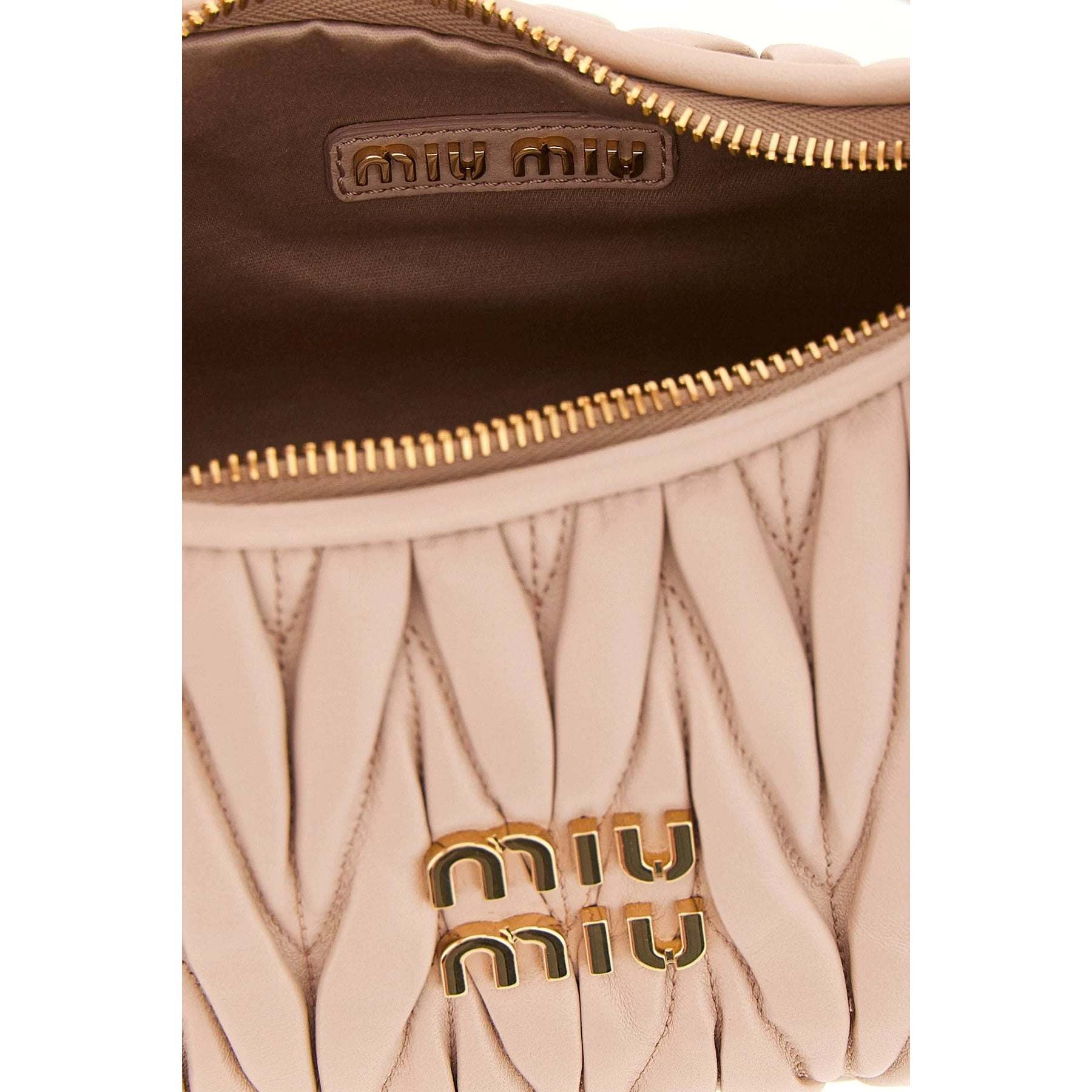 Miu Miu Women's Wander Small Crossbody Bag in Nude Pink