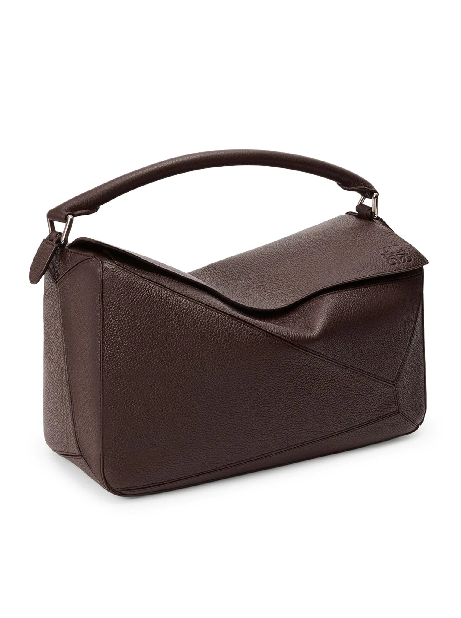 Loewe Men's Puzzle Large Shoulder Bag in Brown