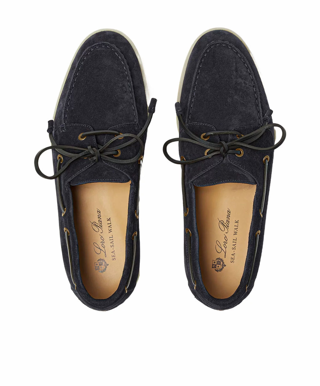 Loro Piana Men's Sea Sail Loafers in Brown