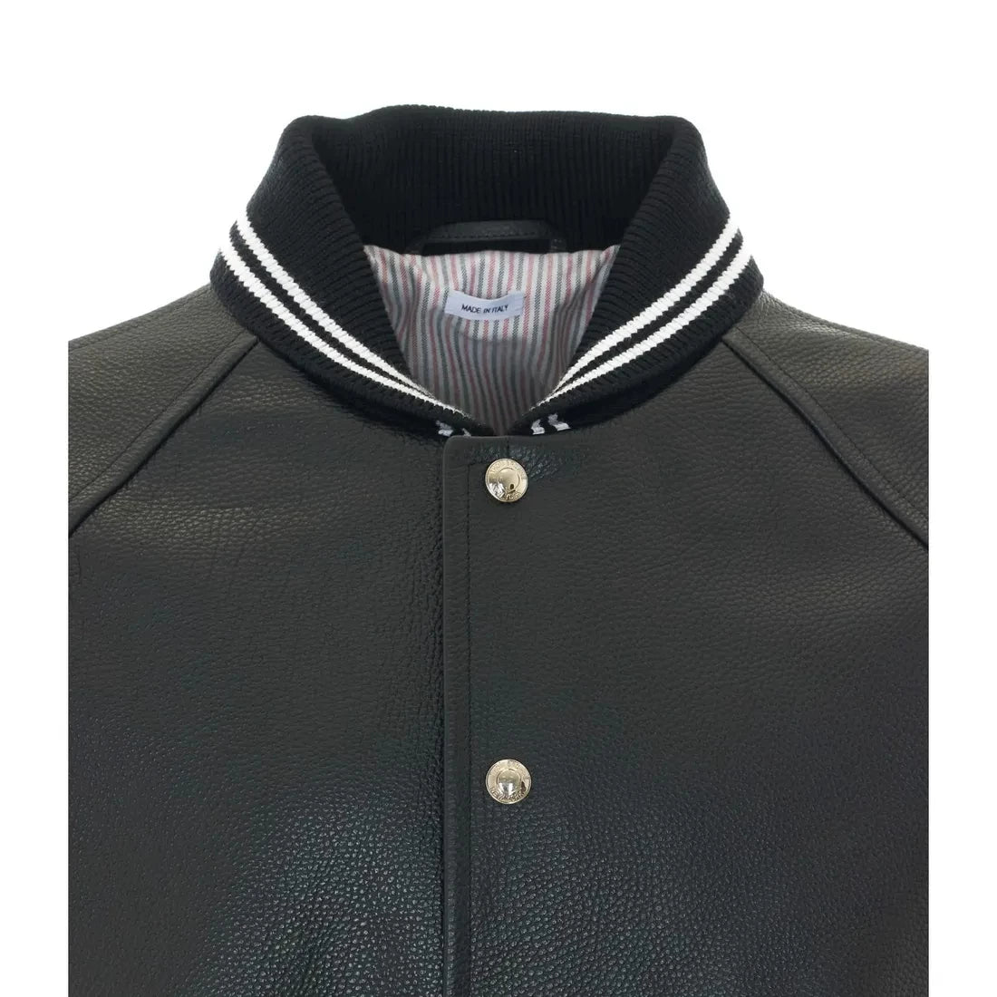Thom Browne Men's Leather Jacket in Black