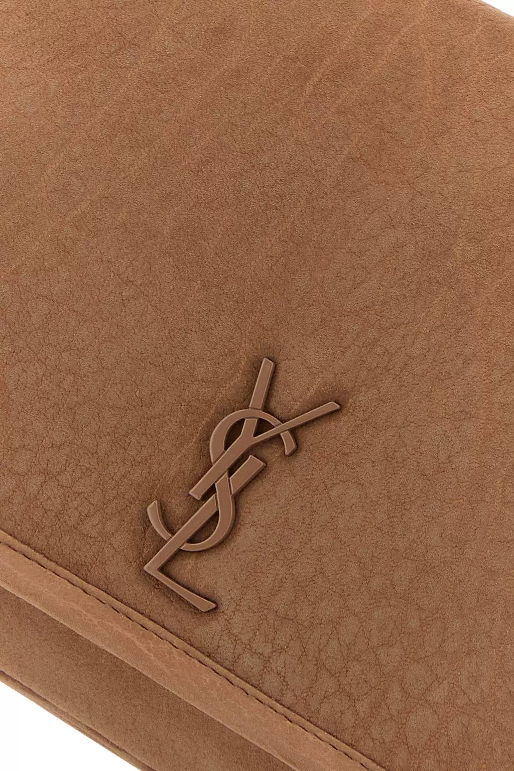 Saint Laurent Men's YSL Niki Small Bag in Brown