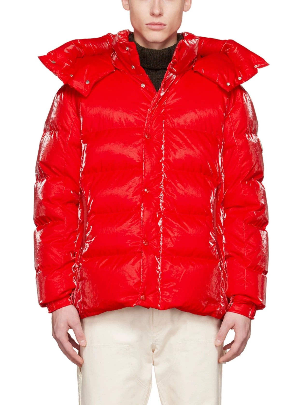 Moncler Men's Verdon Down Jacket in Red