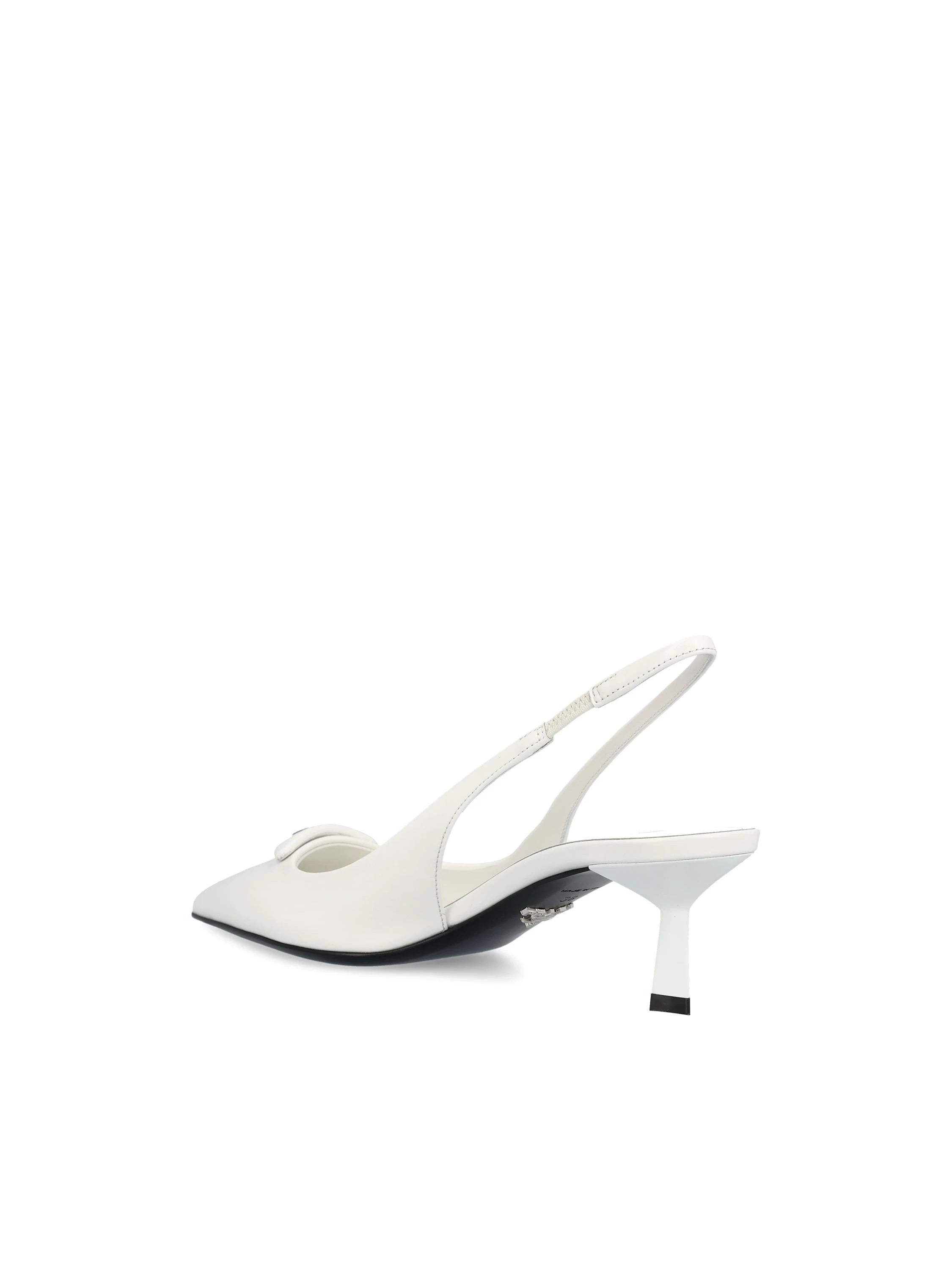 Prada Women's Slingback Heels in White