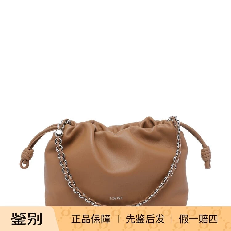 Loewe Women's Flamenco Medium Shoulder Bag in Brown