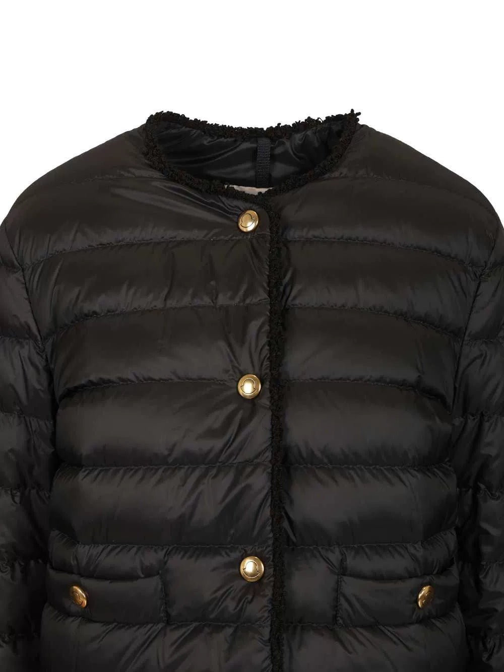 Moncler Women's Fleurs Down Jacket in Black