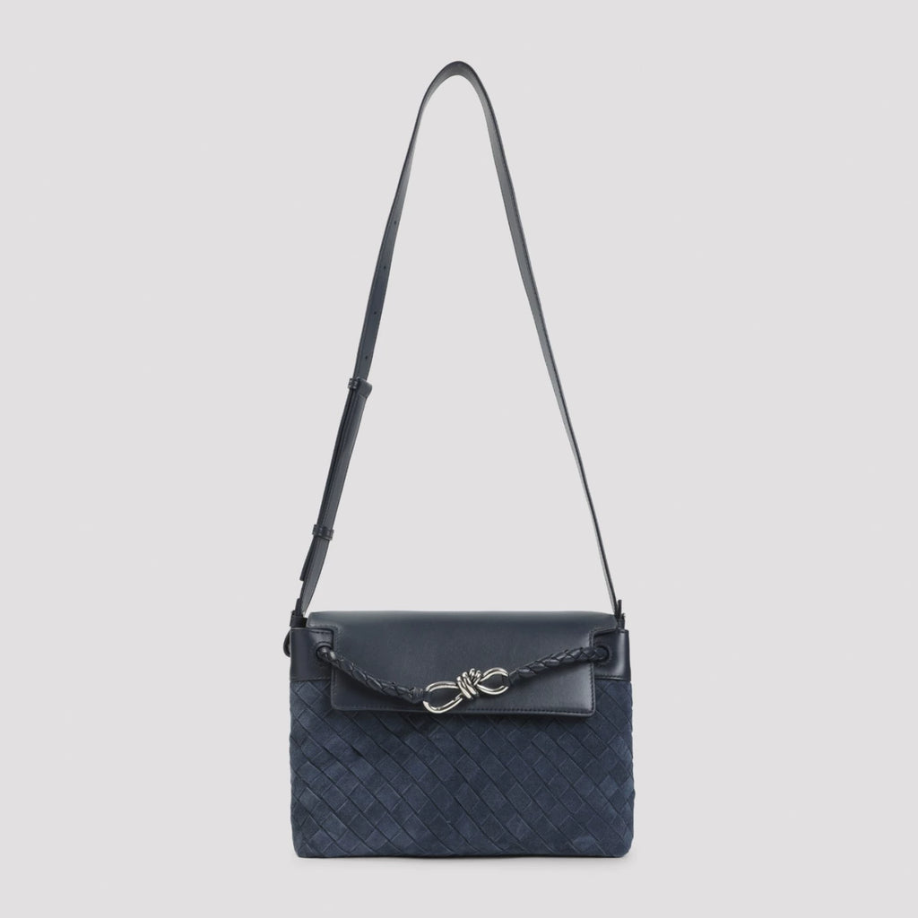 Bottega Veneta Men's Andiamo Bv Small Bag in Blue