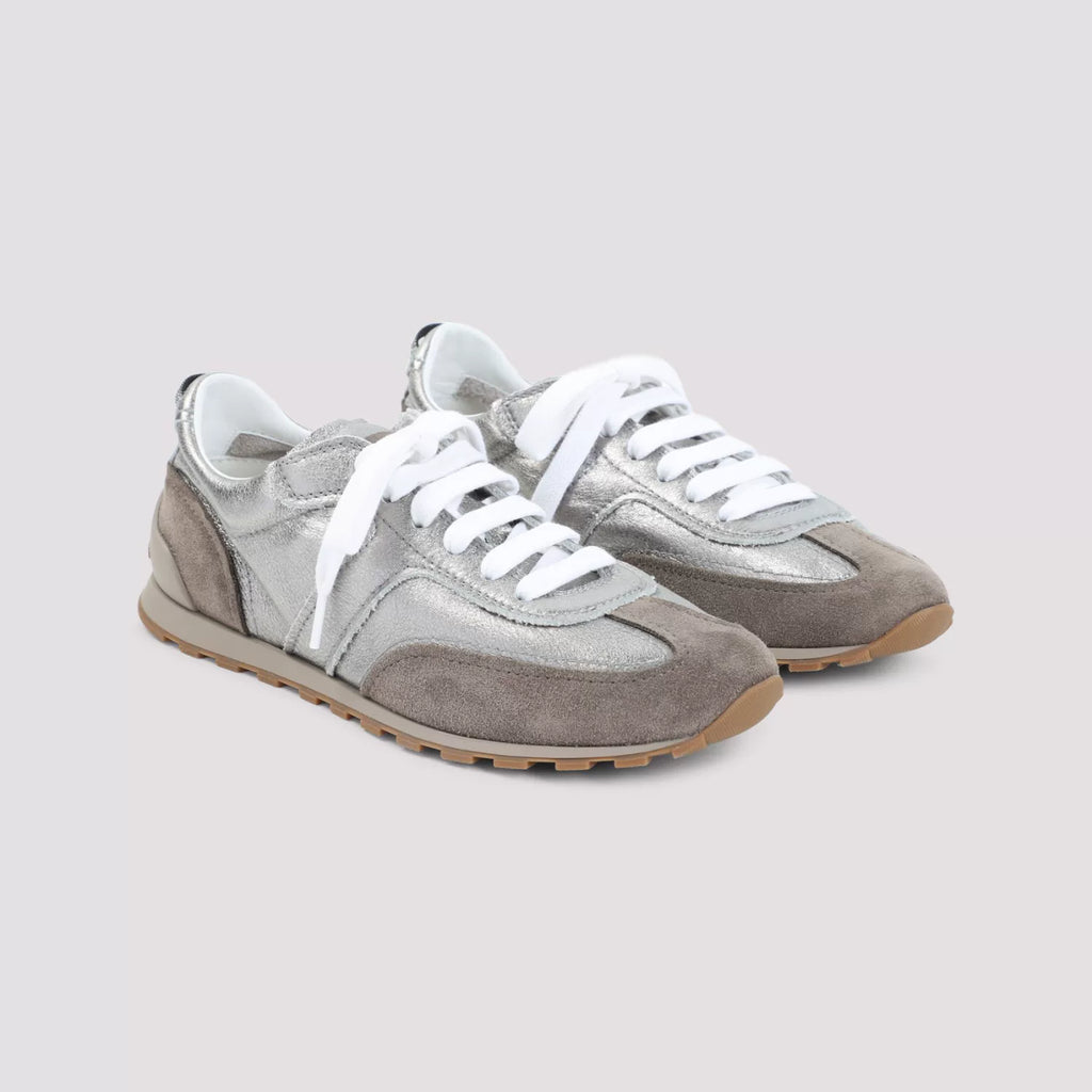 Brunello Cucinelli Women's Sneakers in Silver