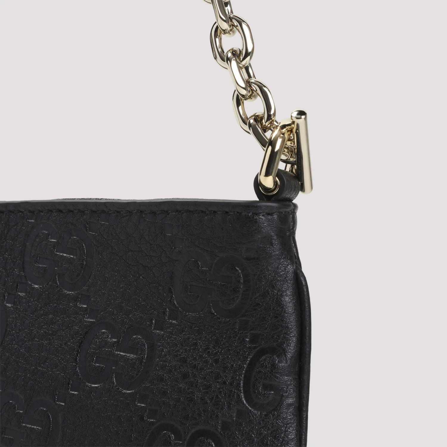 Gucci Women's Emblem Mini Shoulder Bag in Black