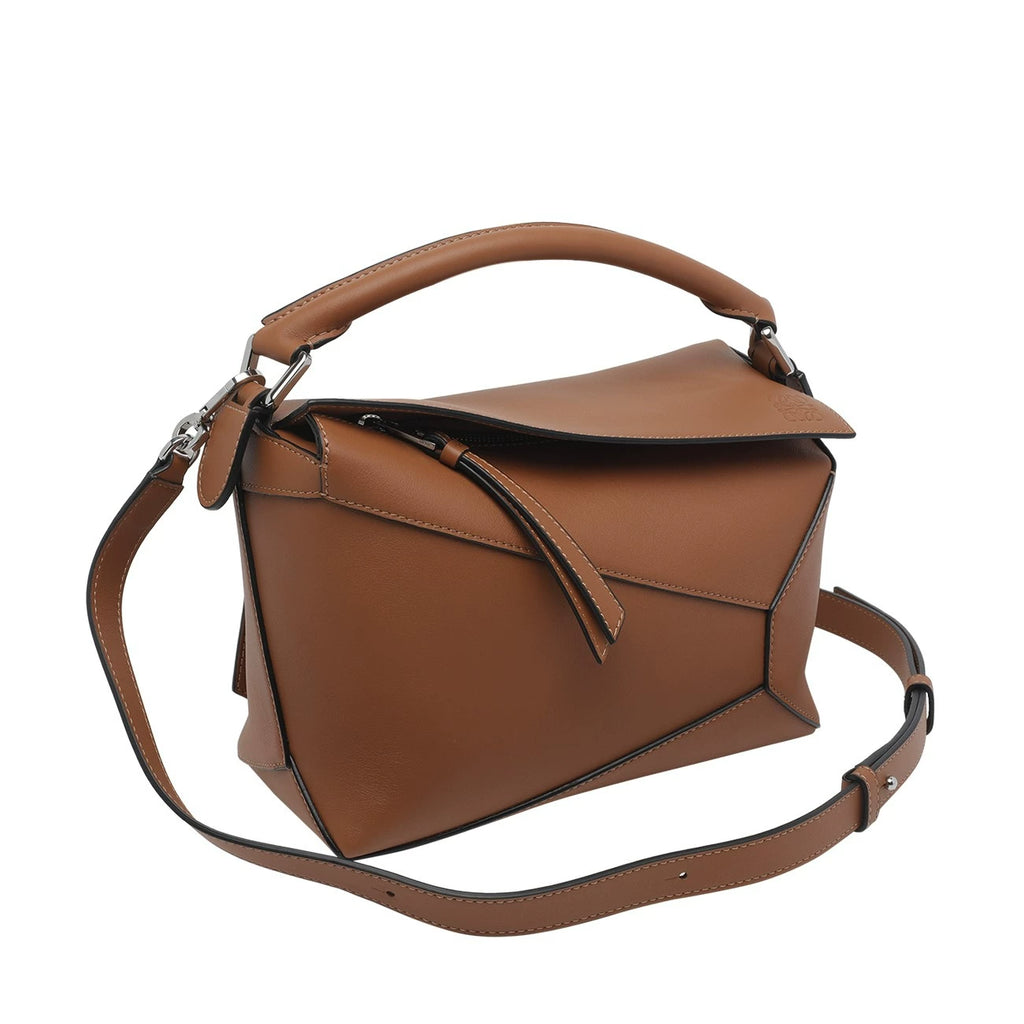 Loewe Women's Puzzle Small Shoulder Bag in Brown