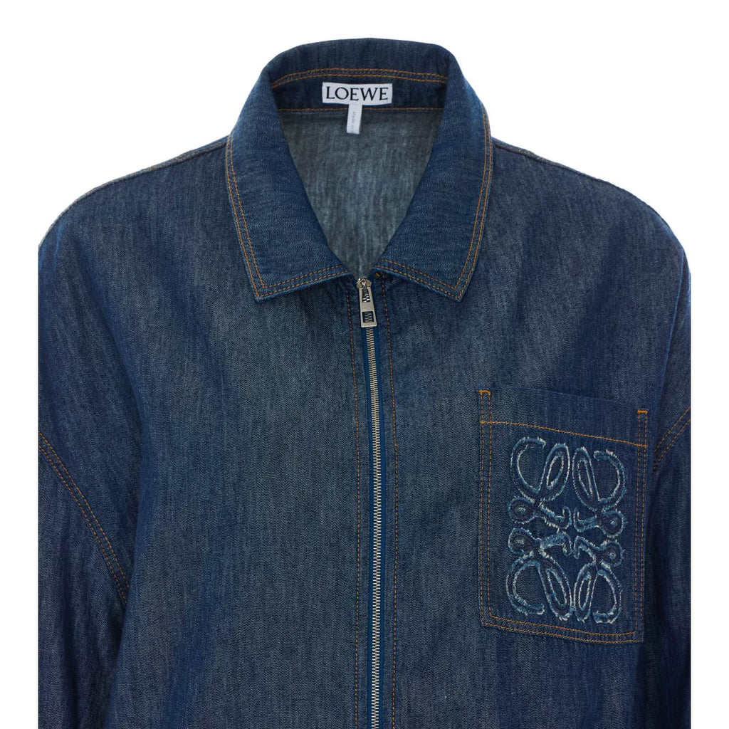 Loewe Men's Anagram Jacket in Blue
