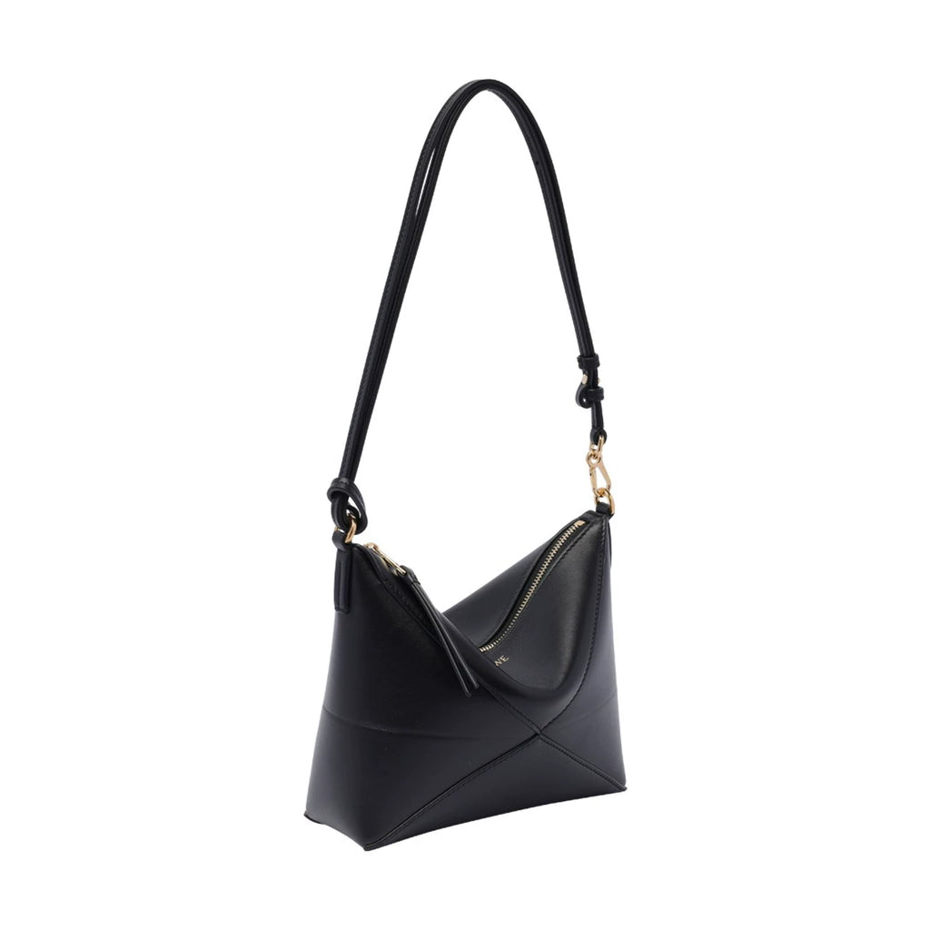 Loewe Women's Puzzle Fold Pochette Bag in Black