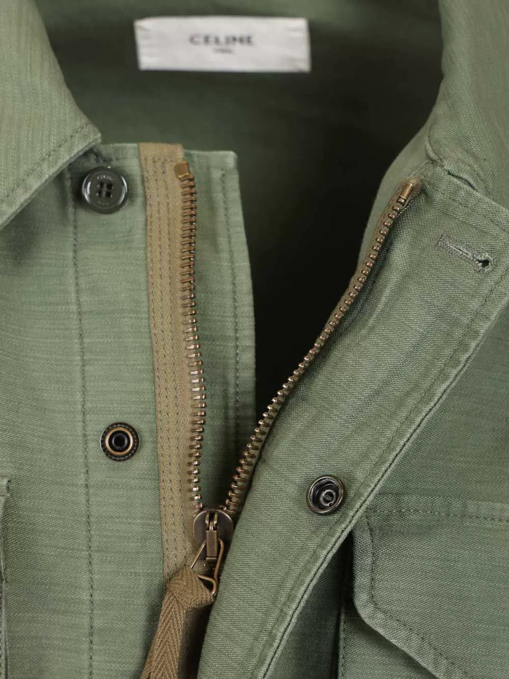 Celine Men's Jacket in Olive