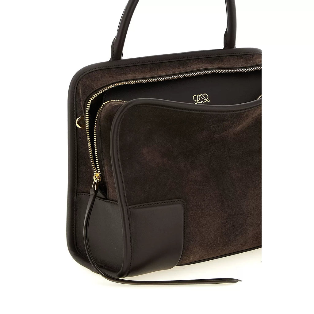 LOEWE Women's Medium Amazona 180 Shoulder Bag in Dark Brown