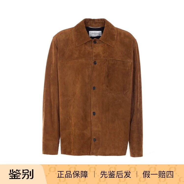 Ysl Men's Saint Laurent Leather Jacket
