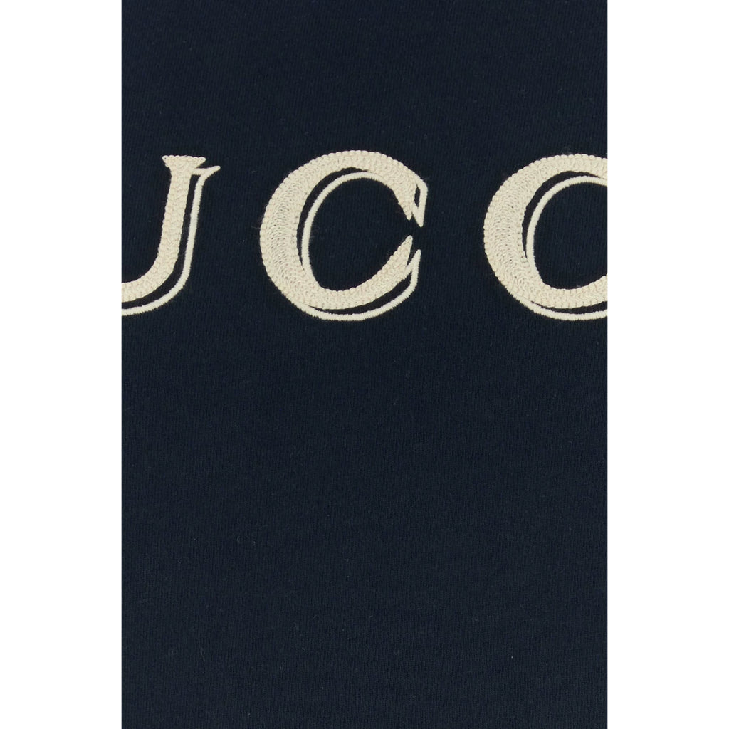 Gucci Men's Logo Hoodie in Blue