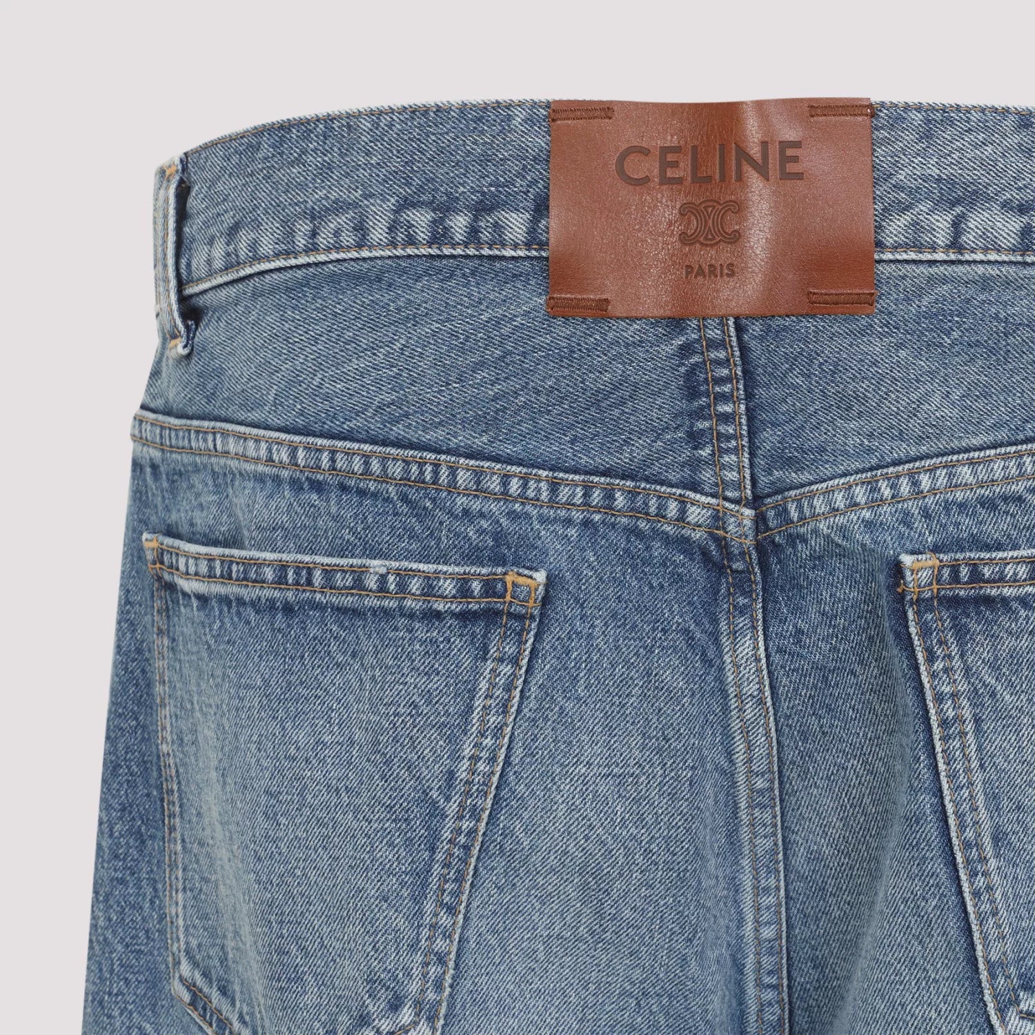 Celine Men's Boyfriend 001 Jeans in Blue