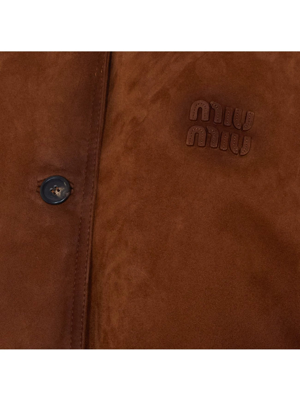 Miu Miu Women's Leather Jacket in Brown