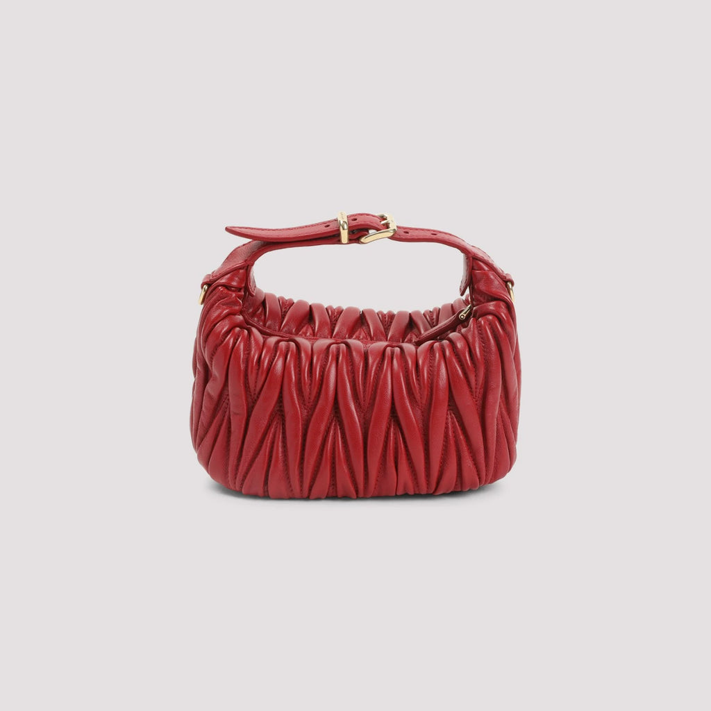 Miu Miu Women's Matelasse Mini Bag in Red