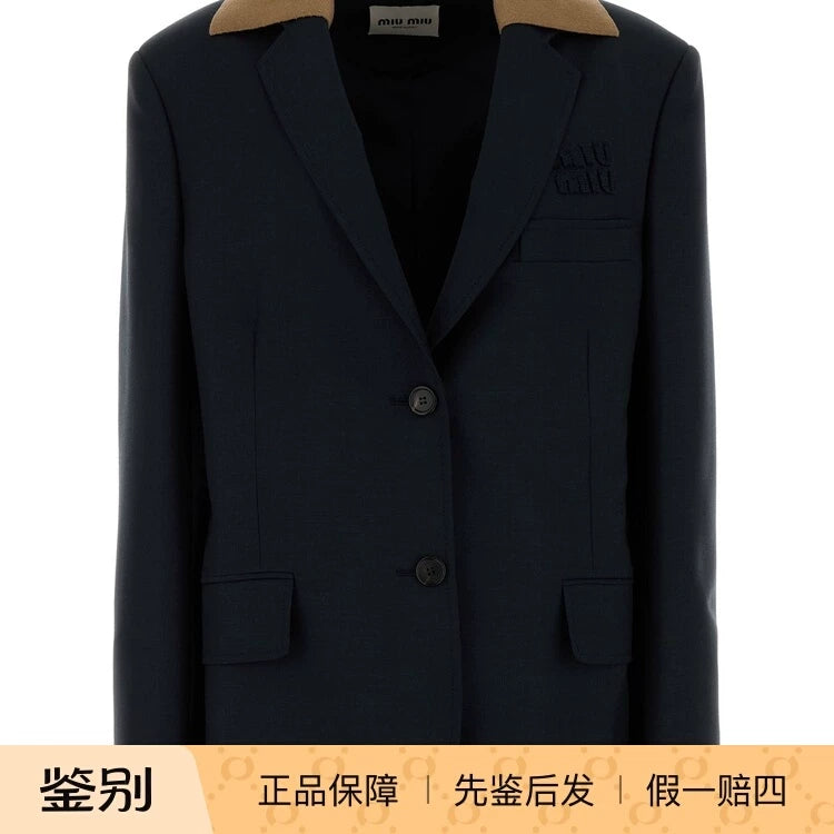 Miu Miu Women's Coat in Blue