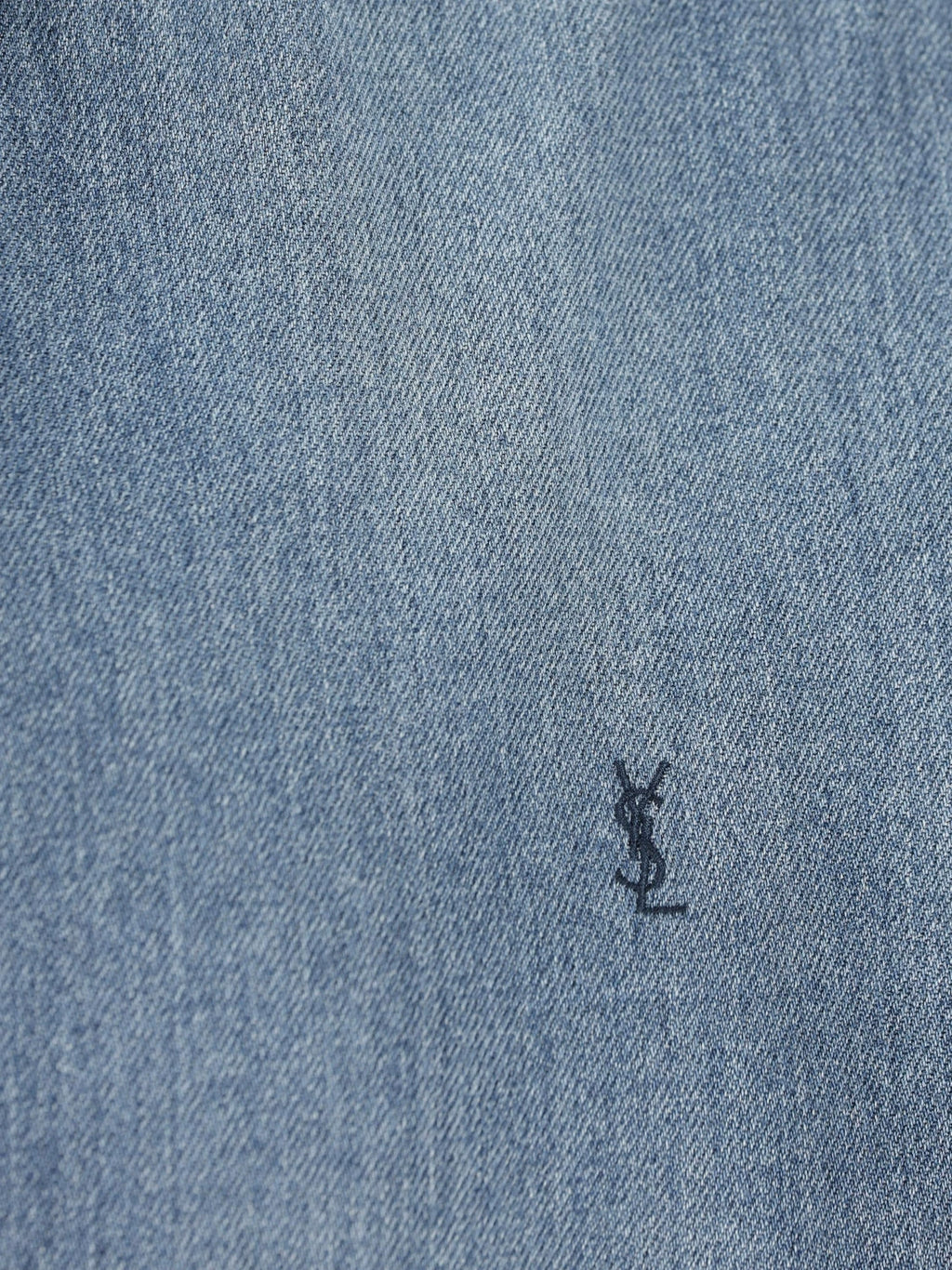 Saint Laurent Men's YSL Shirt in Blue
