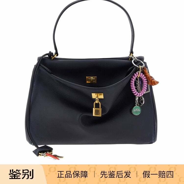 Balenciaga Women's Rodeo Medium Shoulder Bag in Blue
