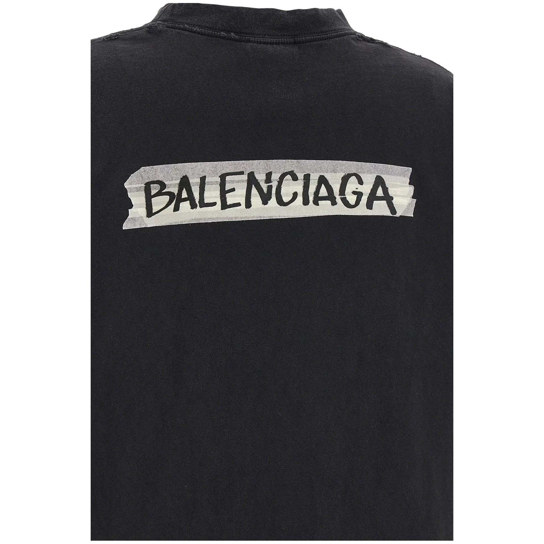 Balenciaga Women's Logo T-Shirt in Black