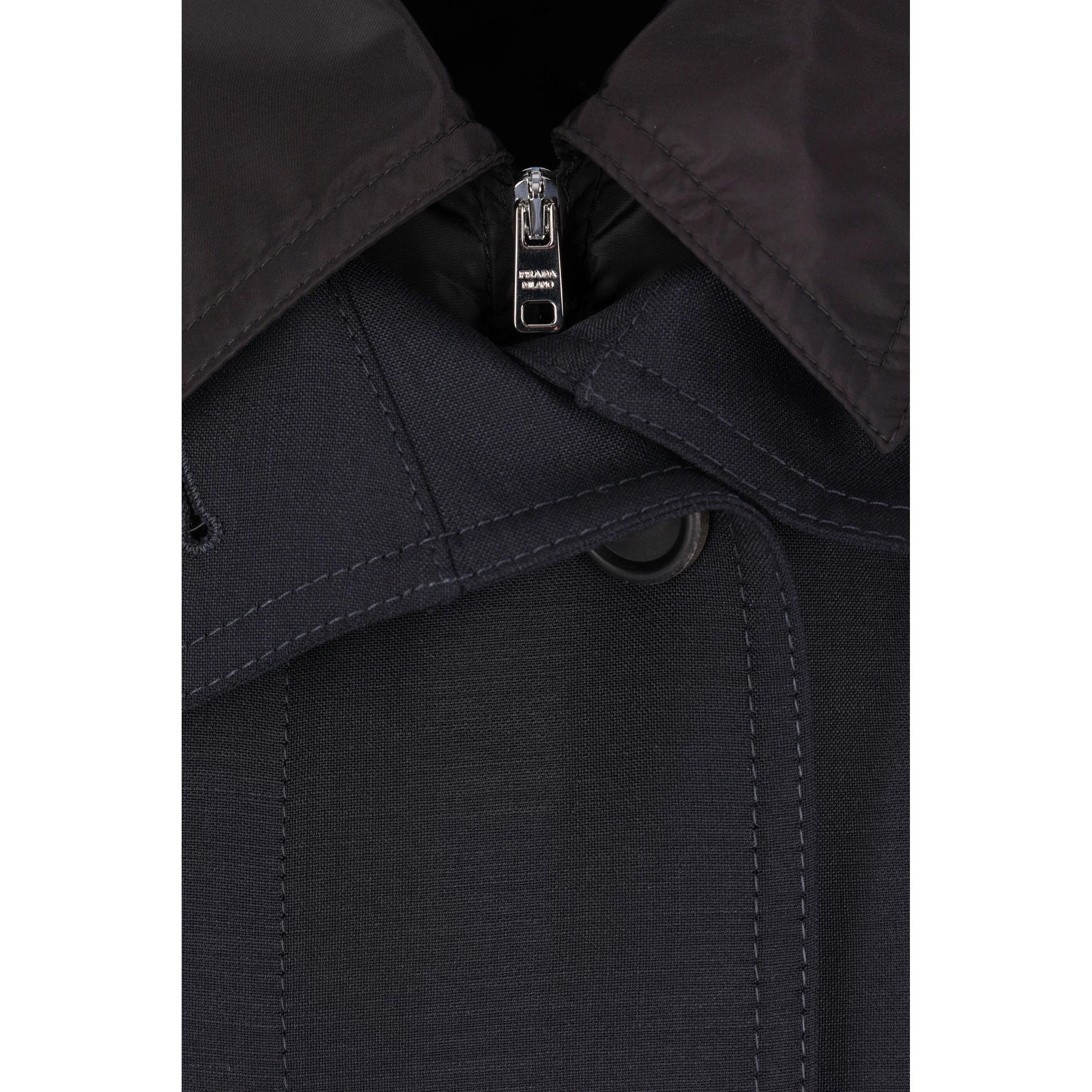 Prada Women's Trench Coat in Blue