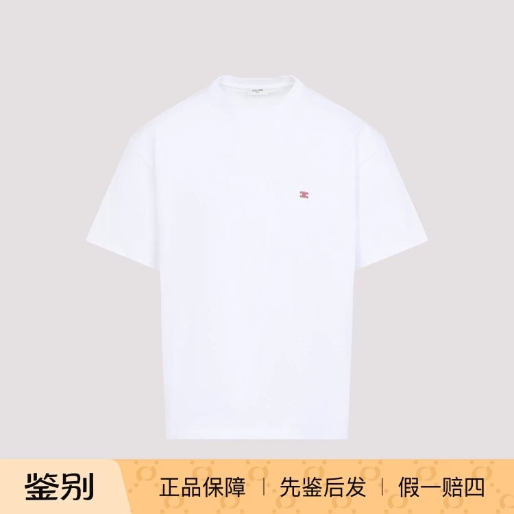 Celine Men's Logo T-Shirt in White