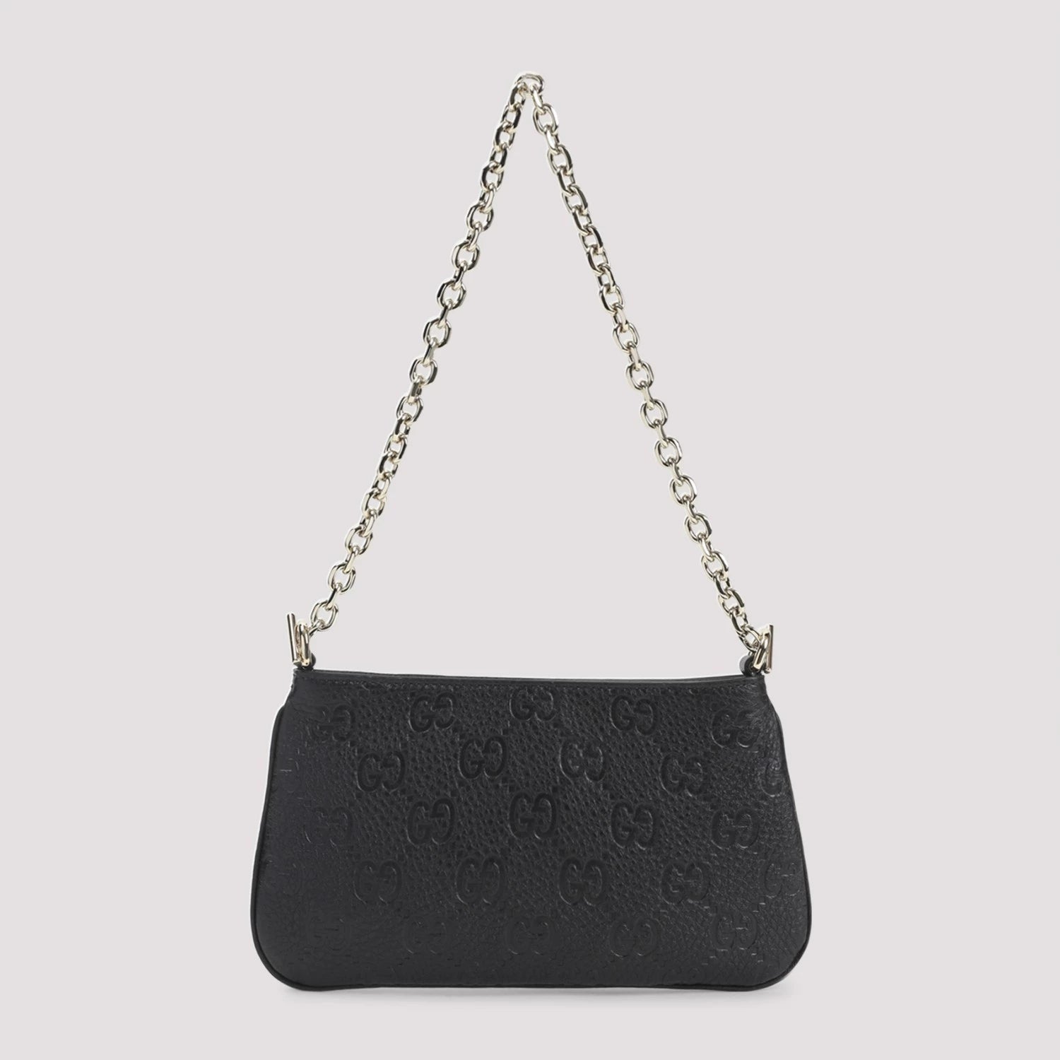 Gucci Women's Emblem Mini Shoulder Bag in Black