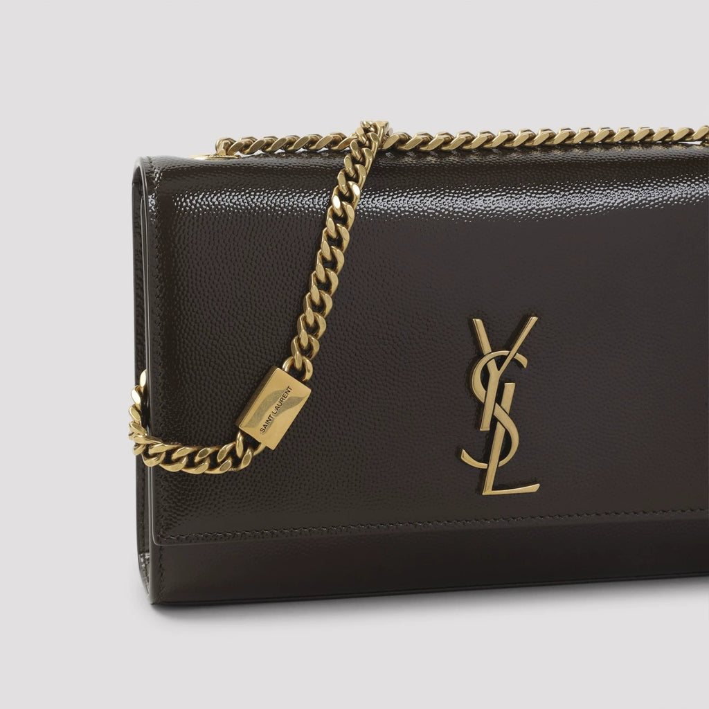 Saint Laurent YSL Kate Small Shoulder Bag in Khaki