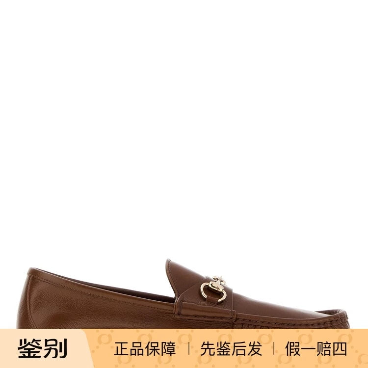 Gucci Men's Lugano Loafers in Brown
