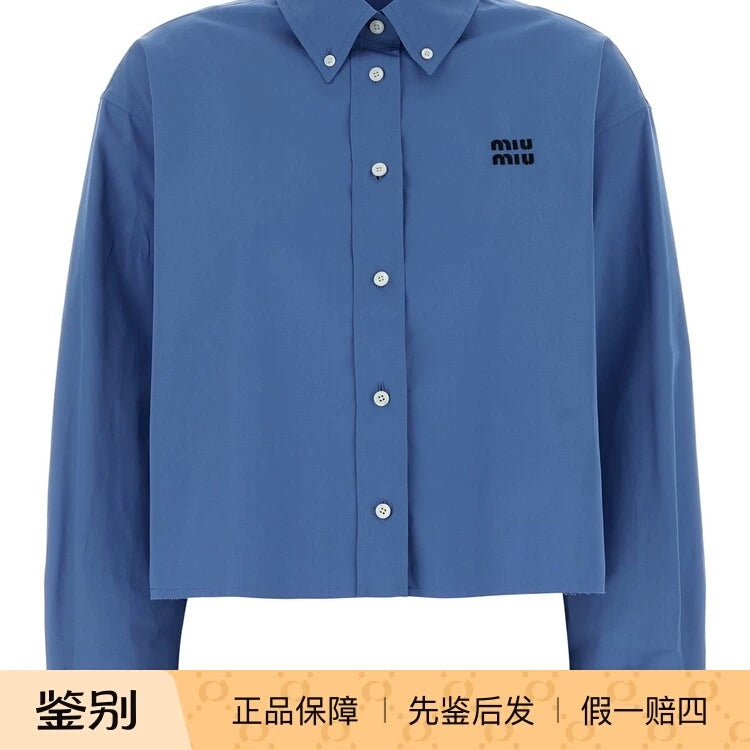Miu Miu Women's Shirt in Blue