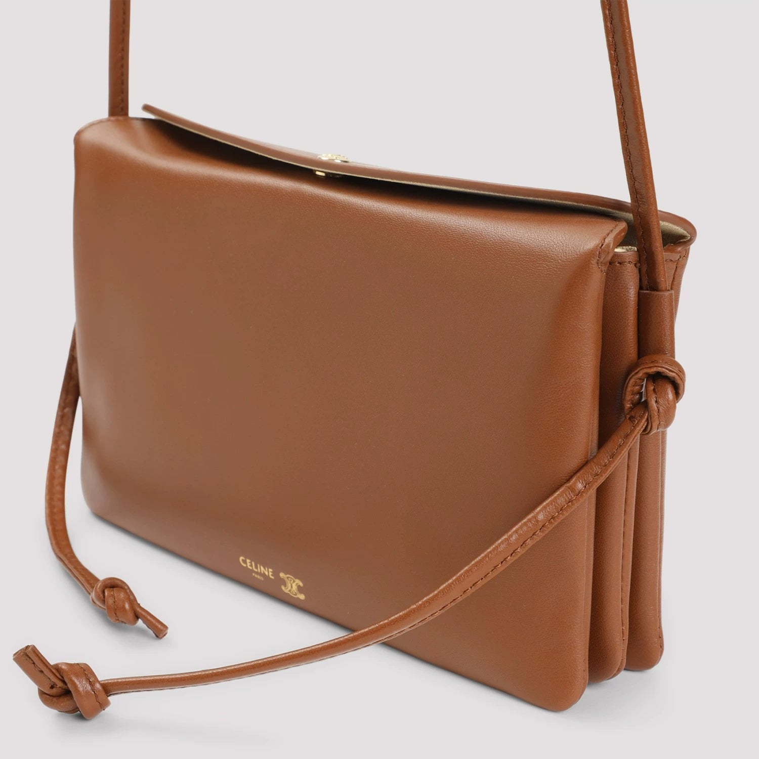 Celine Women's Trio Small Shoulder Bag in Brown