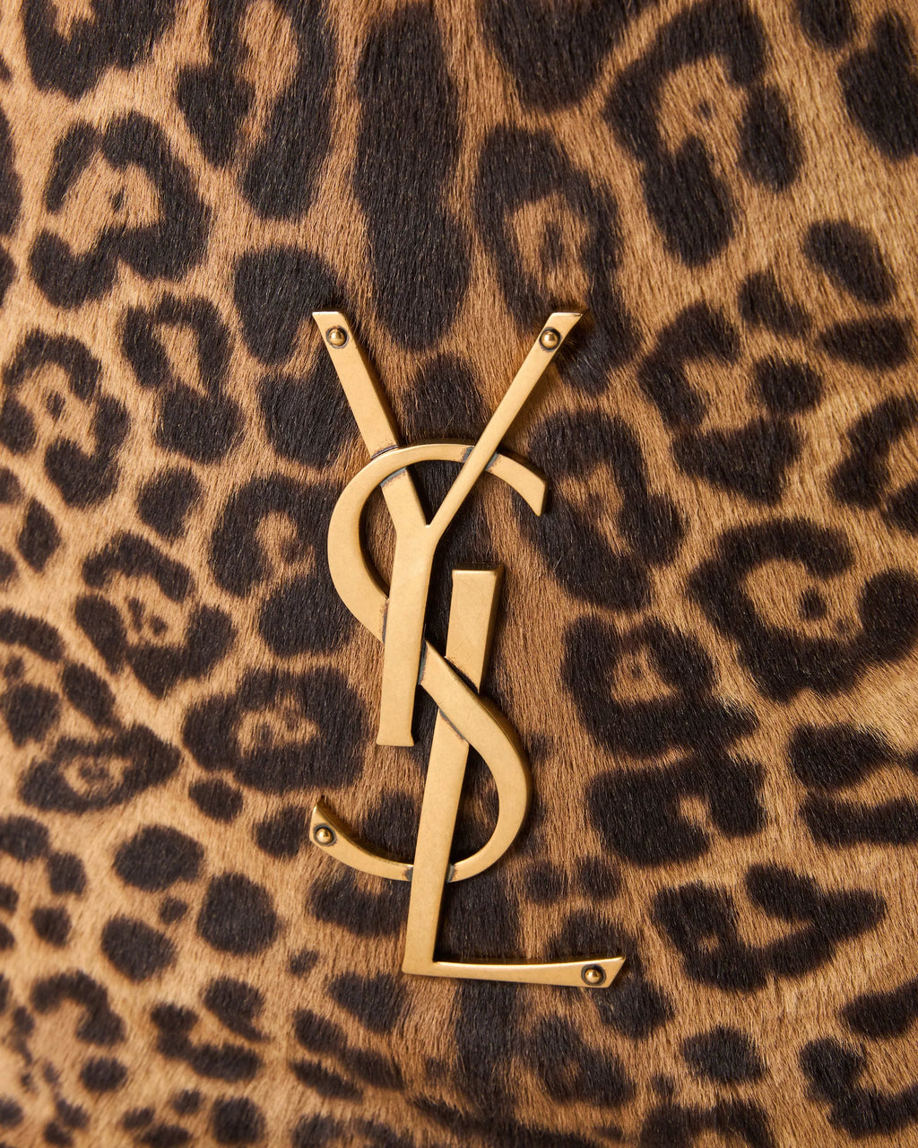 Saint Laurent Women's Medium Icare Leopard Shoulder Bag